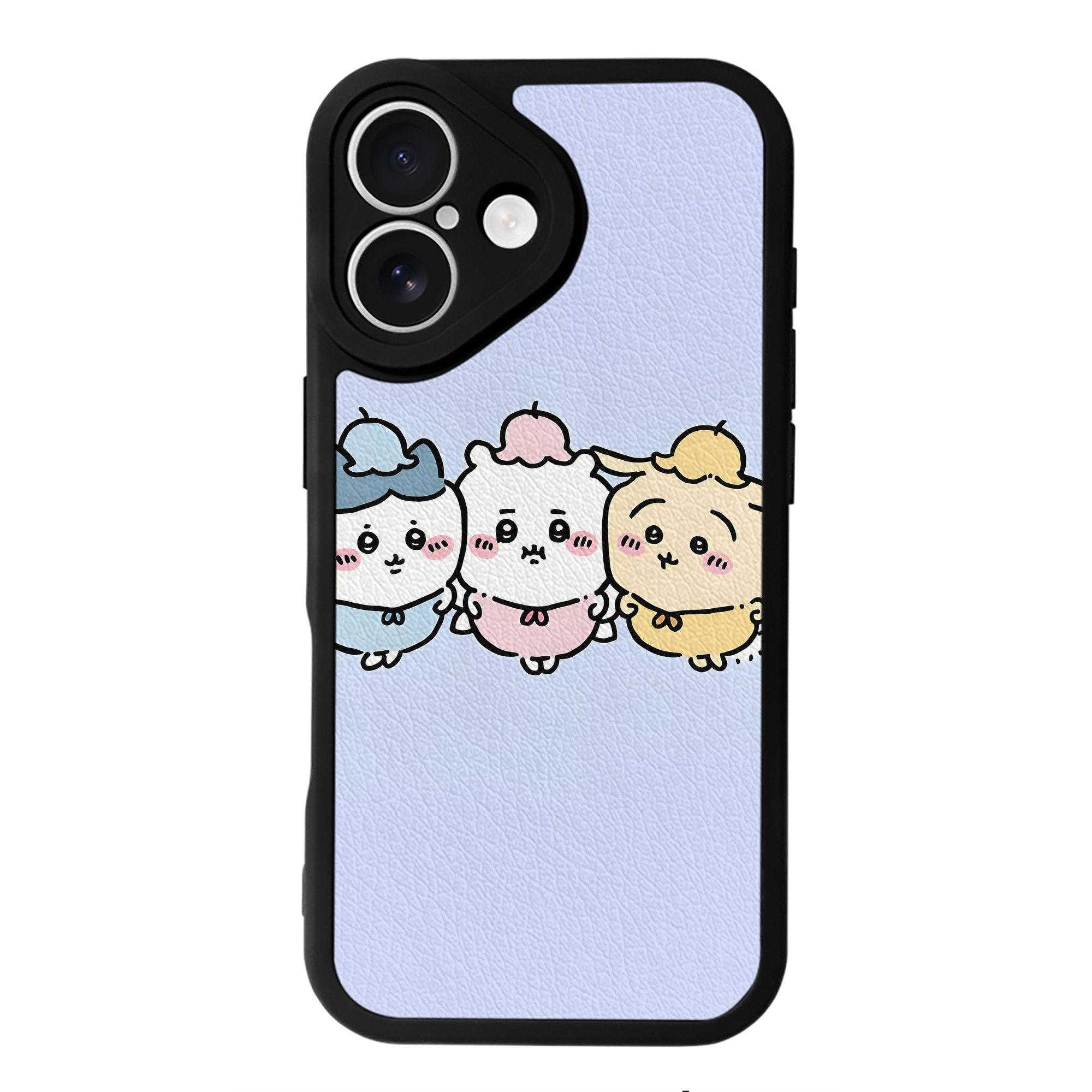 （画像用） ちいかわ Chii-kawa 【iPhone 16シリーズ対応】シリコンスマホケース（レザー調） 材質：シリコン